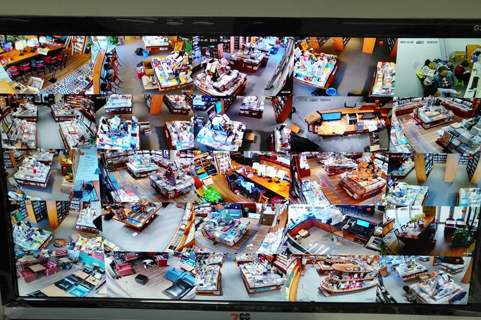 長沙書店高清數字監控攝像頭效果圖